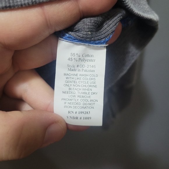 Ocean Drive Blue and Grey Hoodie M - Picture 6 of 6